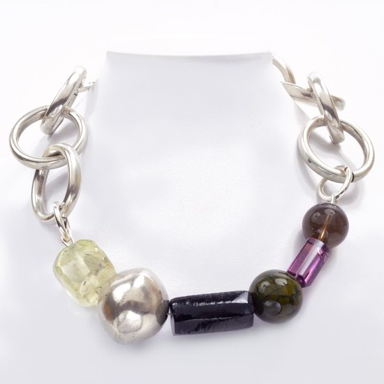 Collier gros anneaux