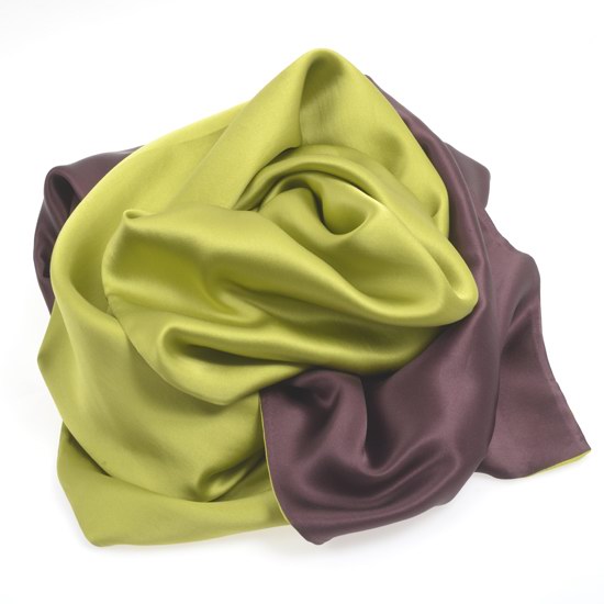 Echarpe vert marron
