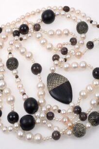 Collier perles agate