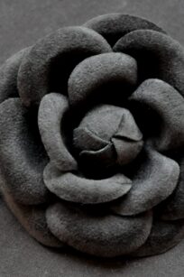 Fleur camelia marron glacé