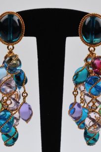 Boucles d'oreilles multicouleurs