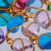 Boucles d'oreilles multicouleurs detail
