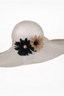 Chapeau capeline marguerites
