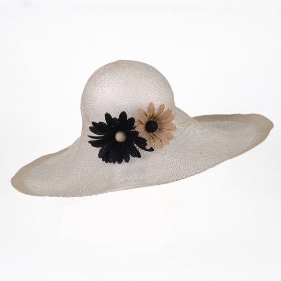 Chapeau capeline marguerites