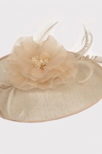 Chapeau capeline nude