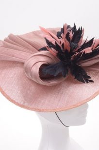 Chapeau plume de soie