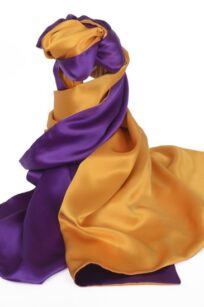 Echarpe jaune violet