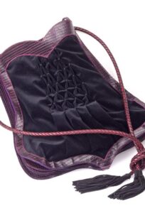 Sac en croco bordeaux