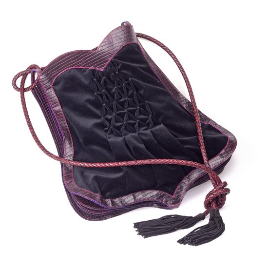 Sac en croco bordeaux