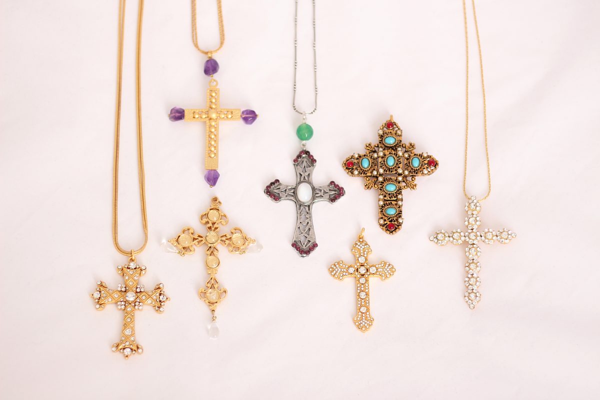 pendentif croix femme